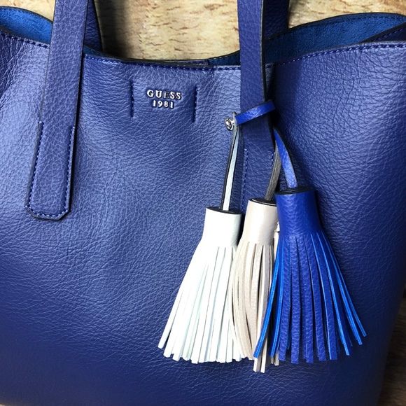 GUESS Womens Trudy Girlfriend Purse Dark Navy Blue - Picture 2 of 7